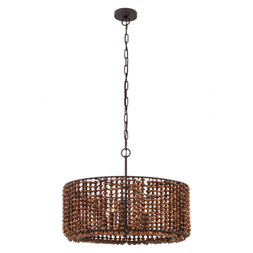 Beaudelle Four Light Pendant in Dark Bronze (7|12954-860)