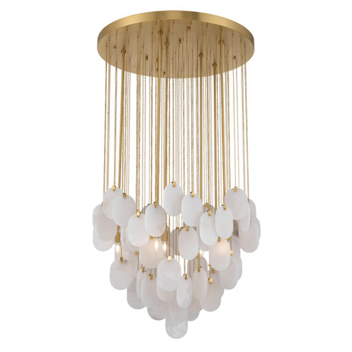 Velisse Eight Light Pendant in Legacy Brass (29|N3678-732)