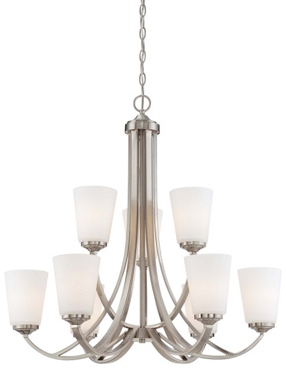 Overland Park Nine Light Chandelier in Brushed Nickel (7|4969-84)