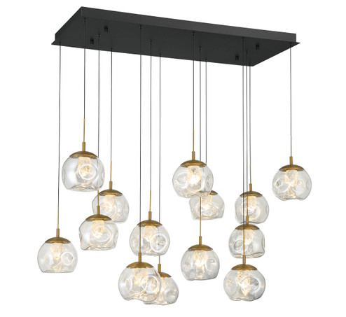 Camerino LED Chandelier in Matte black (541|12446-02)