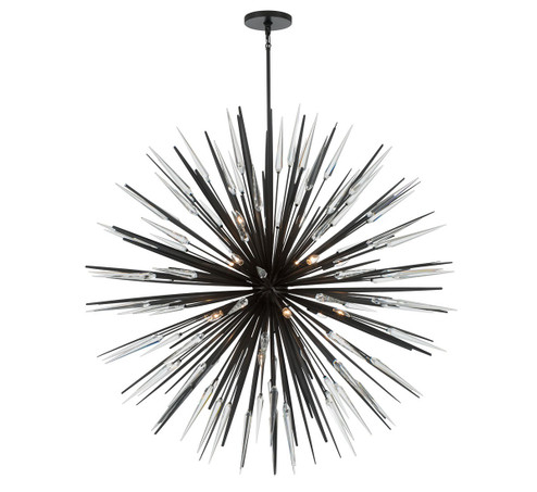 Pragma 18 Light Chandelier in Metallic black (541|12433-06)