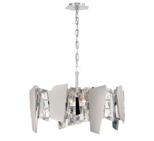 Castellana Four Light Convertible Ceiling Mount/Pendant in Chrome (541|12405-01)