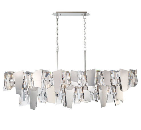 Castellana 14 Light Linear Chandelier in Chrome (541|12404-01)