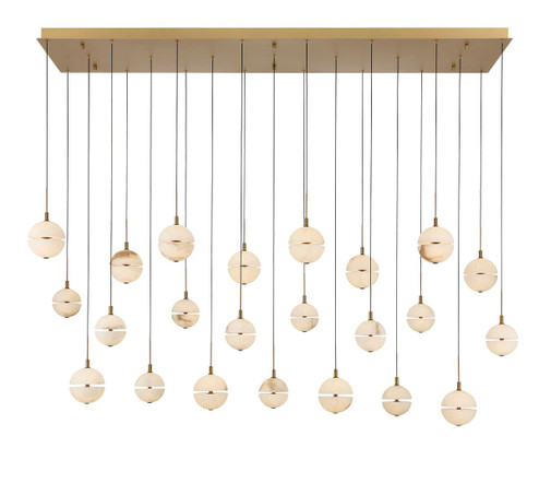 Corfu LED Chandelier in Painted antique brass (541|12379-030)