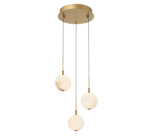 Corfu LED Pendant in Painted antique brass (541|12370-030)