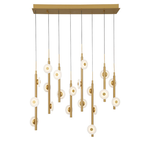Etna LED Chandelier in Painted antique brass (541|12365-030)