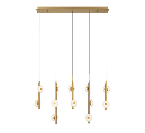 Etna LED Chandelier in Painted antique brass (541|12364-030)