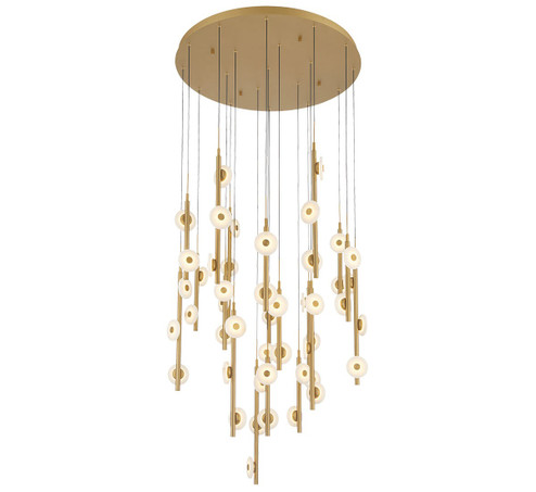 Etna LED Chandelier in Painted antique brass (541|12362-030)