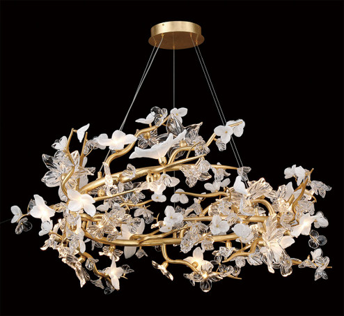 Fiori LED Chandelier in Gold leaf (541|12339-028)
