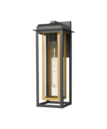 Mansfield One Light Wall Sconce in Matte Black (405|9951-1W-BK-20-CG-BR-CL)