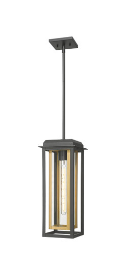 Mansfield One Light Pendant in Matte Black (405|9951-1H-BK-19-CG-BR-CL)