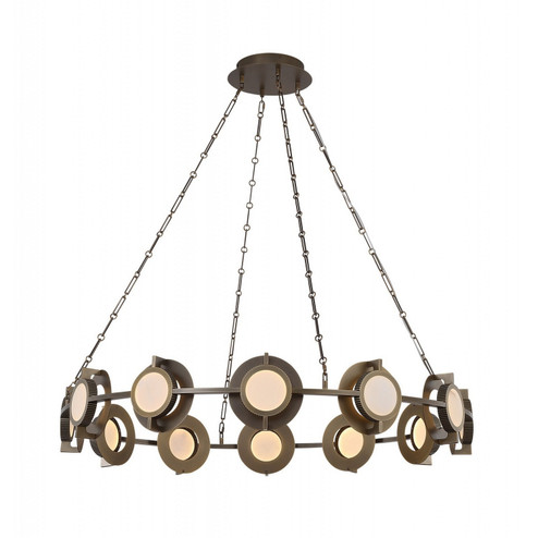 Mayfair LED Chandelier in Aged Brass (192|HF7012-AB)