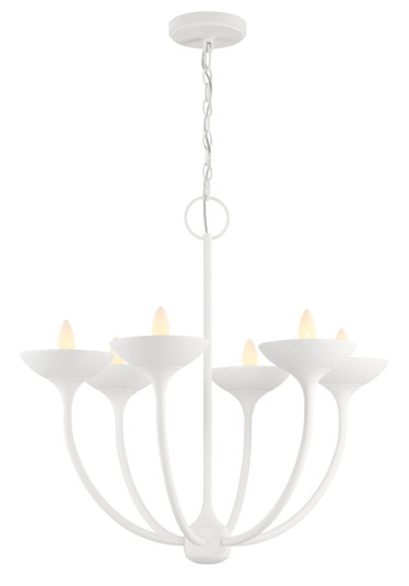 Ryton Six Light Chandelier in Plaster White (7|4716-892) Ryton Six Light Chandelier in Plaster White (7|4716-892)