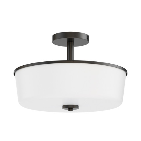Fuller Three Light Semi Flush/Pendant Convertible in Black (16|5695WTBK)