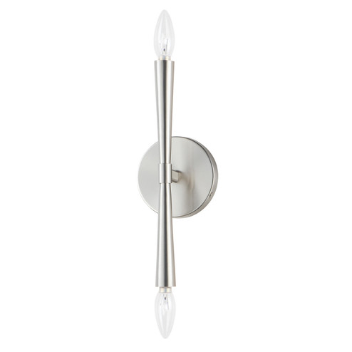 Rome Two Light Wall Sconce in Satin Nickel (16|24620SN)