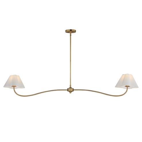 Saxon Two Light Pendant in Natural Aged Brass (16|18102WTNAB)