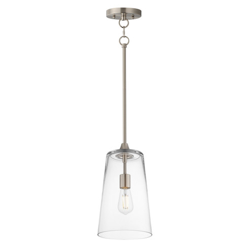 Hudson One Light Pendant in Satin Nickel (16|12886CLSN)