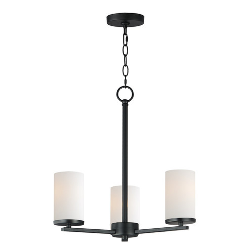 Lateral Three Light Chandelier in Black (16|10287SWBK)