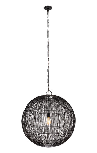 Downtown Urban One Light Pendant in Matte Black (405|679-1P-BK-32NT)