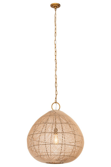Downtown Urban One Light Pendant in Gold (405|672-1P-GD-24NT)