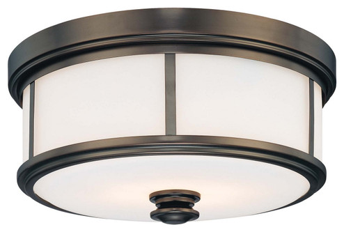 Harbour Point Two Light Flush Mount in Harbour Point Bronze (7|4365-281)