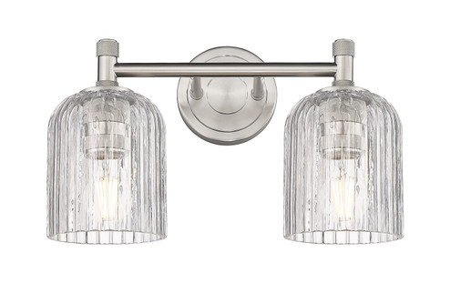 Downtown Urban Two Light Bath Vanity in Satin Nickel (405|434-2W-SN-G559-5CL)