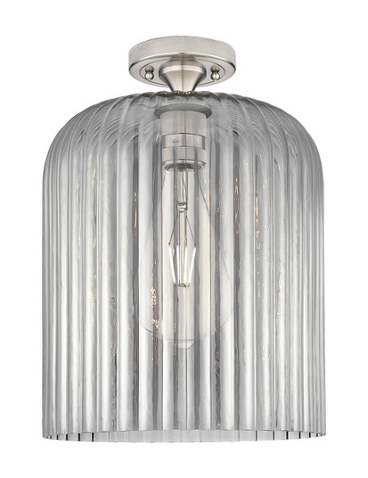 Downtown Urban One Light Flush Mount in Satin Nickel (405|434-1F-SN-G559-12SM)