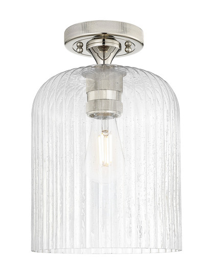 Downtown Urban One Light Flush Mount in Polished Nickel (405|434-1F-PN-G559-8SDY)