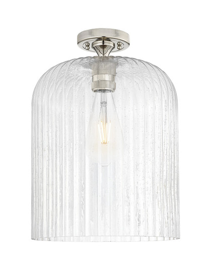 Downtown Urban One Light Flush Mount in Polished Nickel (405|434-1F-PN-G559-12SDY)