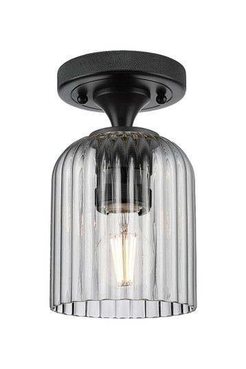 Downtown Urban One Light Flush Mount in Matte Black (405|434-1F-BK-G559-5SM)