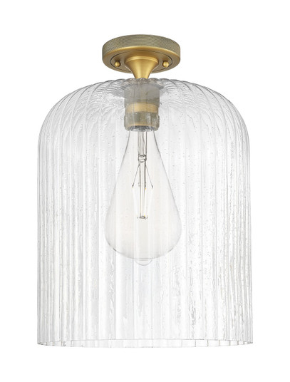 Downtown Urban One Light Flush Mount in Brushed Brass (405|434-1F-BB-G559-12SDY)