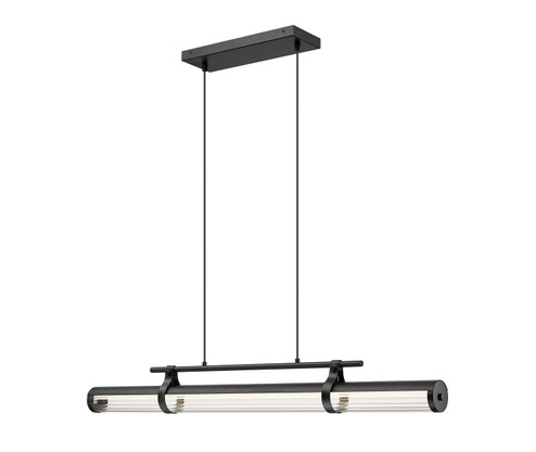 Benoit LED Linear Chandelier in Matte Black (224|1959-44L-MB-LED)