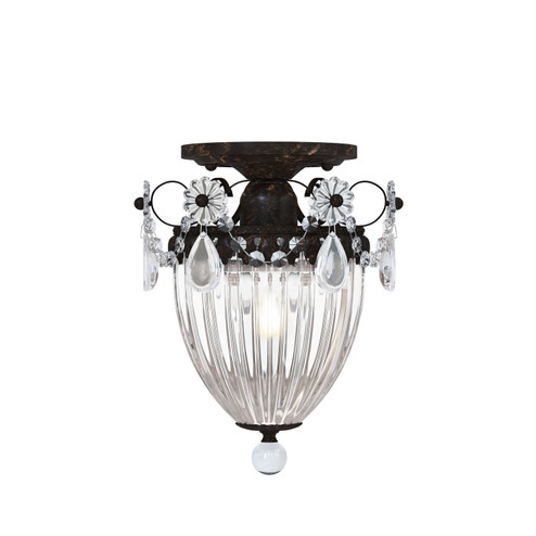 Bagatelle One Light Semi-Flush Mount in Heirloom Bronze (53|1239-76A)