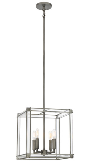 Langen Square Four Light Pendant in Antique Nickel (7|3854-756)