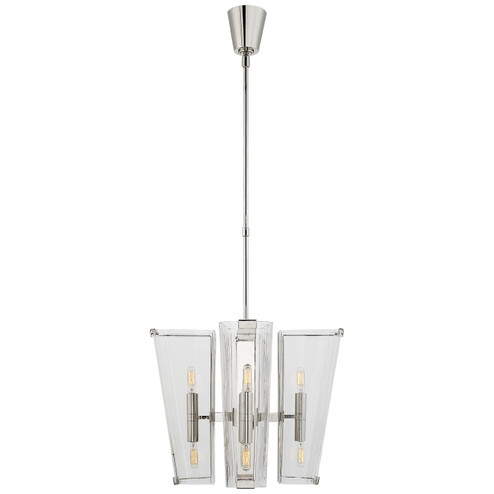 Alpine Eight Light Chandelier in Polished Nickel (268|ARN 5308PN-CG)