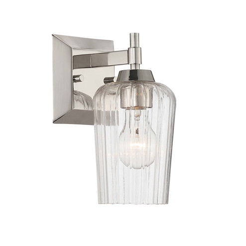Brilia One Light Wall Sconce Vanity in Polished Nickel (62|5189-WSC PN-FLT)