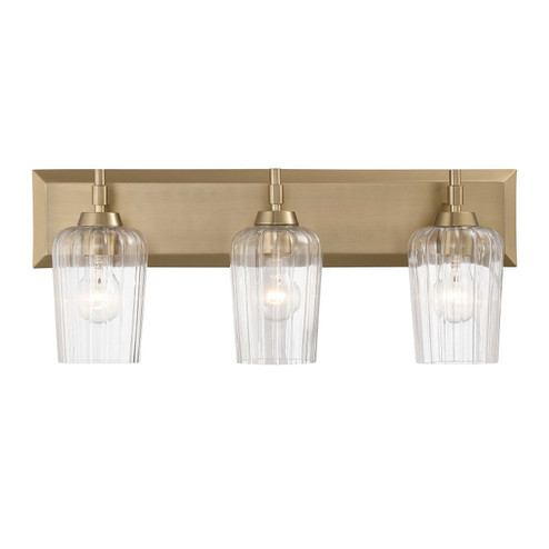 Brilia Three Light Vanity in Brushed Champagne Brass (62|5189-BA3 BCB-FLT)