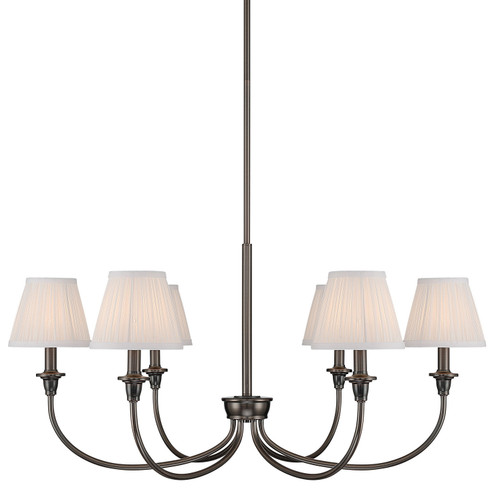Cambria Six Light Chandelier in Oil Rubbed Bronze (62|1622-6 ORB-HGW)