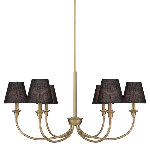Cambria Six Light Chandelier in Brushed Champagne Brass (62|1622-6 BCB-EHB)