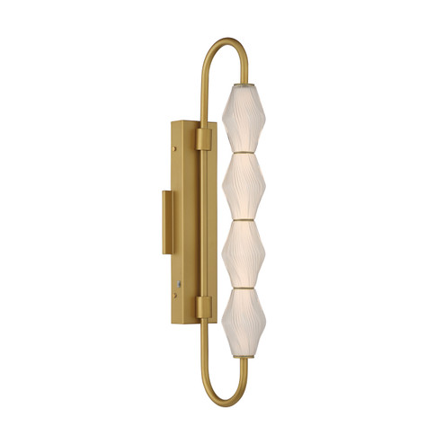 Geode LED Outdoor Wall Mount in Satin Brushed Gold (62|1517-OWL4 SBG-FST)