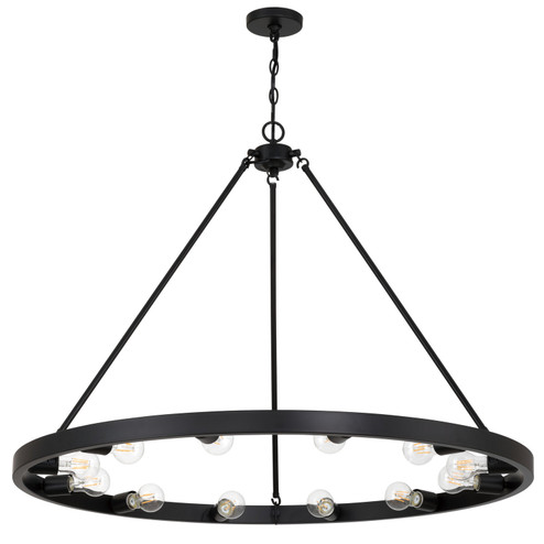 Castile 12 Light Chandelier in Matte Black (62|1019-12 BLK)