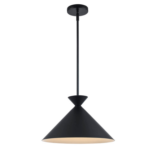 One Light Pendant in Black (110|PND-2307 BK)
