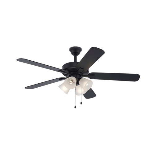 52'' Ceiling Fan in Black (110|F-1051 BK-FR)