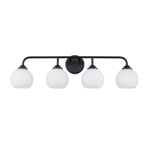 Four Light Vanity in Black (110|22804 BK)
