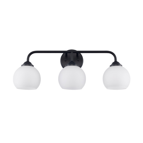 Three Light Vanity in Black (110|22803 BK)