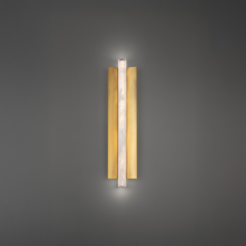 Rapper LED Wall Sconce in Aged Brass (281|WS242618-AB)