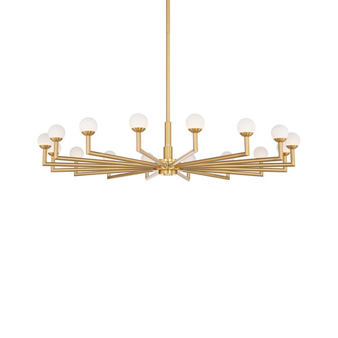Glammis LED Pendant Chandelier in Vintage Brass (281|PD606633-VB)