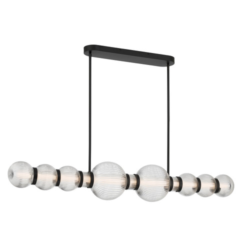 Cordel LED Linear Chandelier in Dark Matte Black (7|15037-899-L)