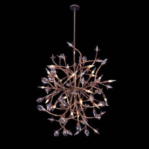 Fiore 16 Light Chandelier in Pearlized Antique Brass (33|041450-065-FR001)