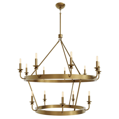 William 14 Light Chandelier in Lacquered Burnished Brass (165|269)